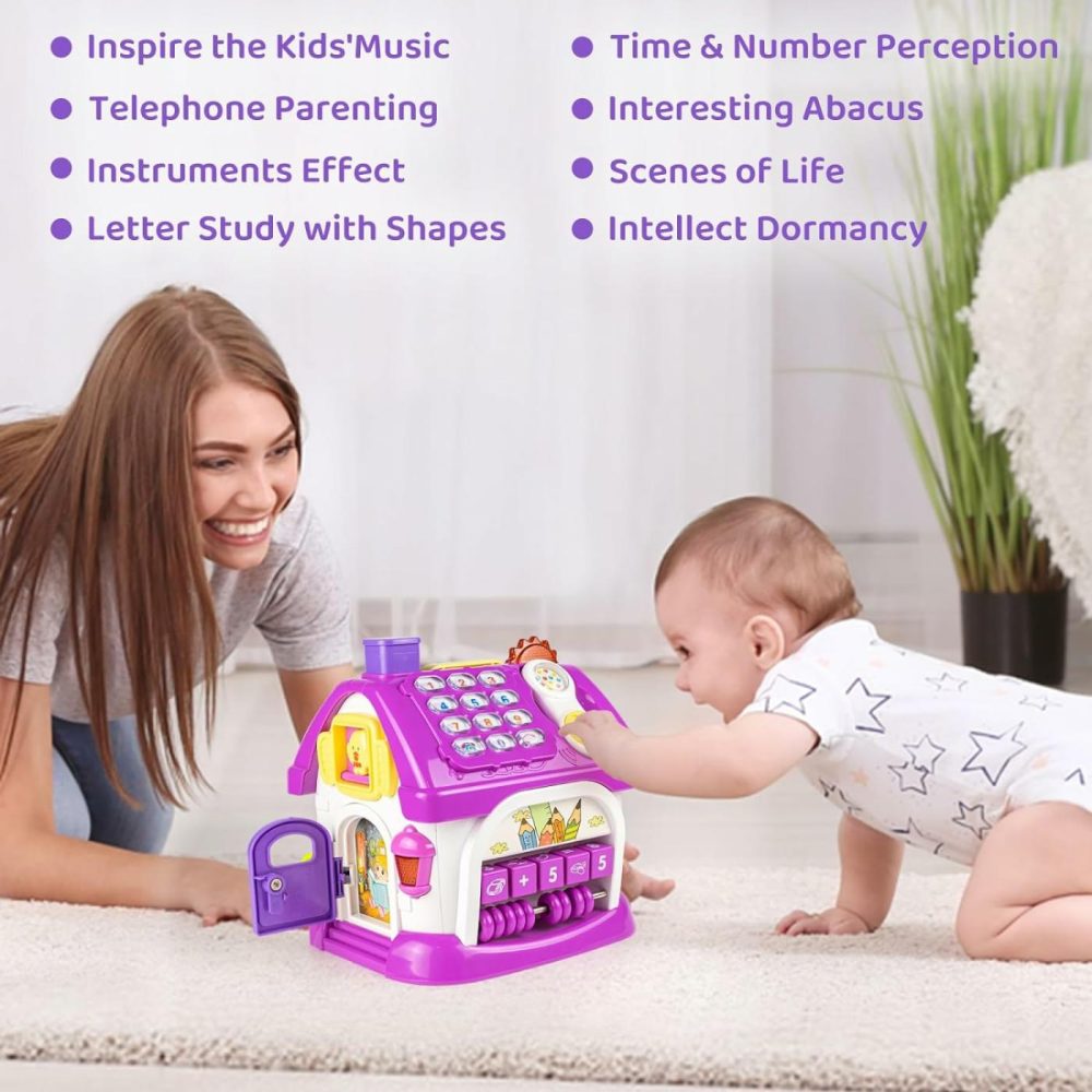 Toys For 1 2 Year Old Girl Gifts  Montessori Toddler Toys 8 In 1 Multi-Functional Learning House For 1-2 Year Old Girl Birthday Gifts  Baby Toys 12-18 Months Girls And Boys  |  Musical Toys All Toys