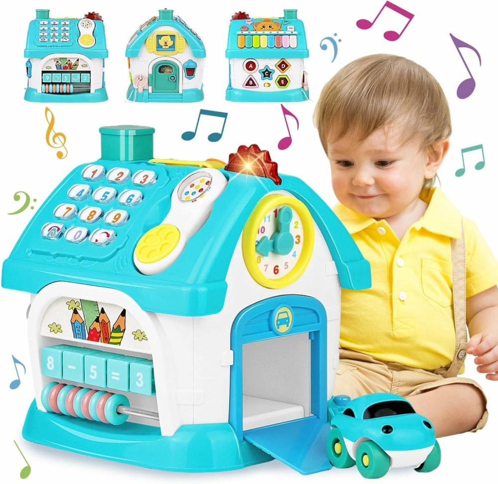 Toys For 1+ Year Old Boy Gifts: Baby Musical Toys 12-18 Months 8-In-1 Multi-Functional House – Educational Learning Toys For Toddlers Age 1-3 – First Birthday Gifts Boys Girls  |  Musical Toys All Toys