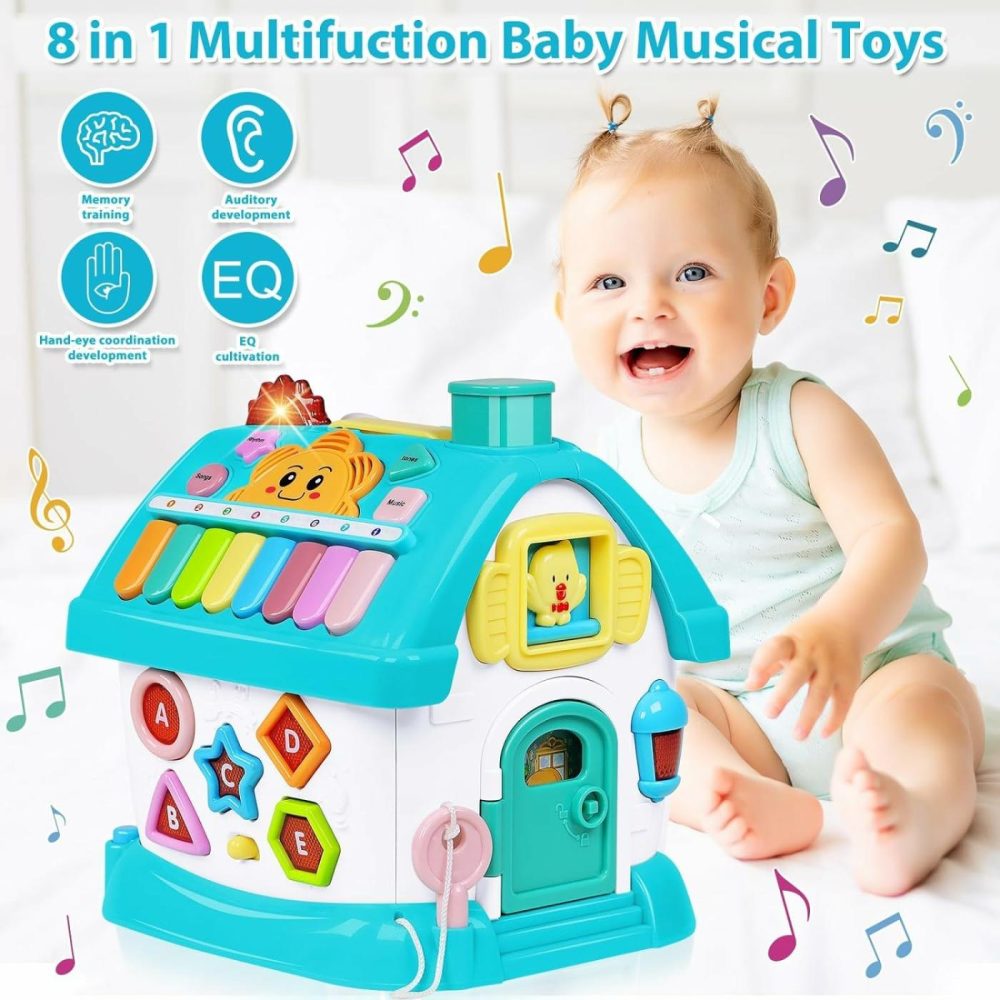 Toys For 1+ Year Old Boy Gifts: Baby Musical Toys 12-18 Months 8-In-1 Multi-Functional House – Educational Learning Toys For Toddlers Age 1-3 – First Birthday Gifts Boys Girls  |  Musical Toys All Toys