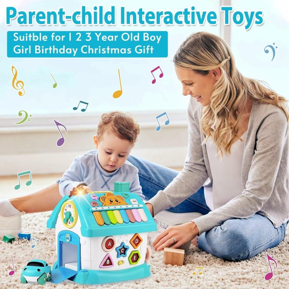 Toys For 1+ Year Old Boy Gifts: Baby Musical Toys 12-18 Months 8-In-1 Multi-Functional House – Educational Learning Toys For Toddlers Age 1-3 – First Birthday Gifts Boys Girls  |  Musical Toys All Toys