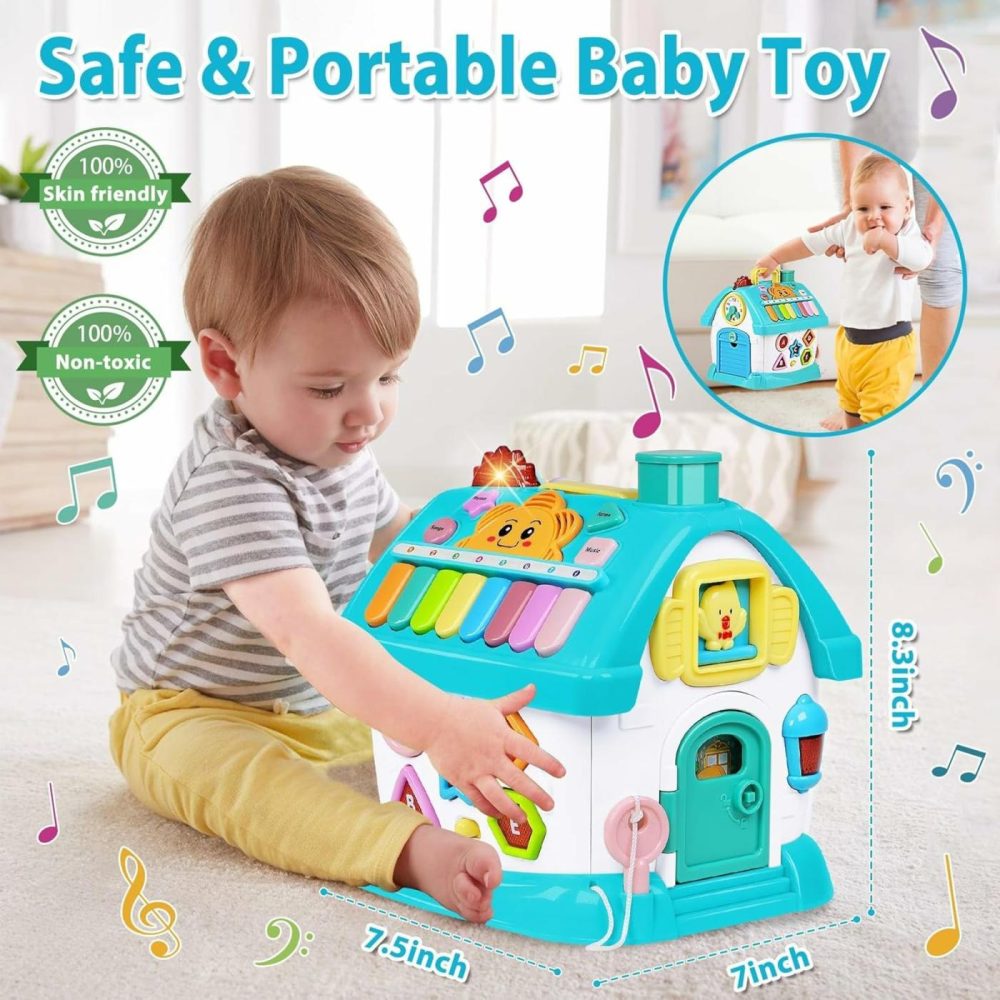 Toys For 1+ Year Old Boy Gifts: Baby Musical Toys 12-18 Months 8-In-1 Multi-Functional House – Educational Learning Toys For Toddlers Age 1-3 – First Birthday Gifts Boys Girls  |  Musical Toys All Toys