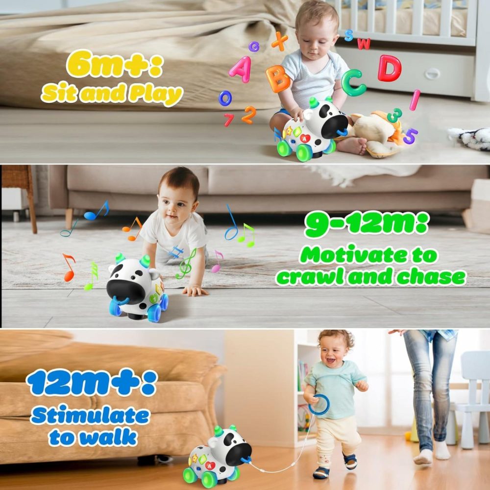 Toys For 1 Year Old Boy Girl  Blingual Musical Cow Baby Toy 6-12-18 Months  Toddlers Toys 1+ Year Old Gifts  Educational Learning Toys For 1St Birthday  |  Musical Toys All Toys