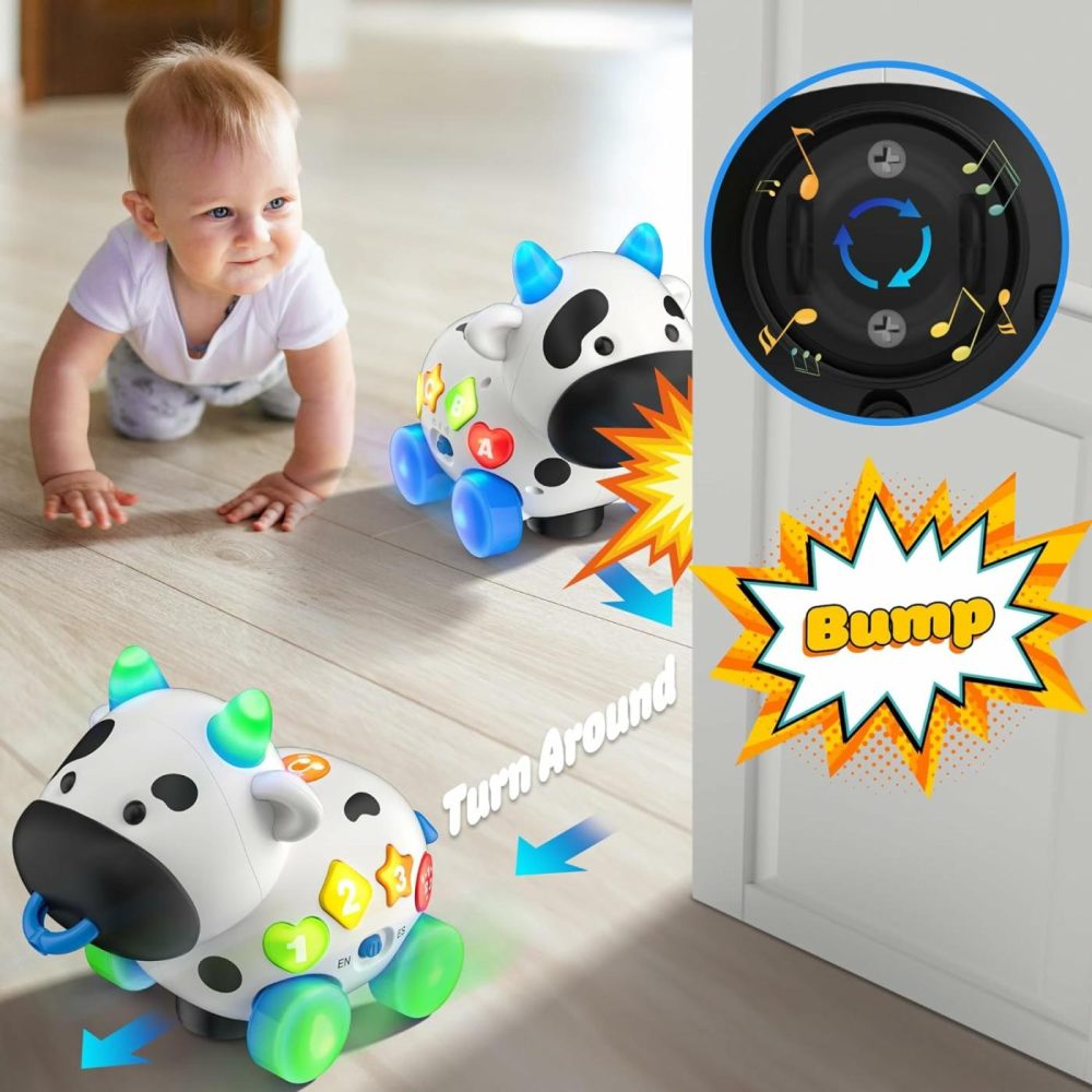 Toys For 1 Year Old Boy Girl  Blingual Musical Cow Baby Toy 6-12-18 Months  Toddlers Toys 1+ Year Old Gifts  Educational Learning Toys For 1St Birthday  |  Musical Toys All Toys