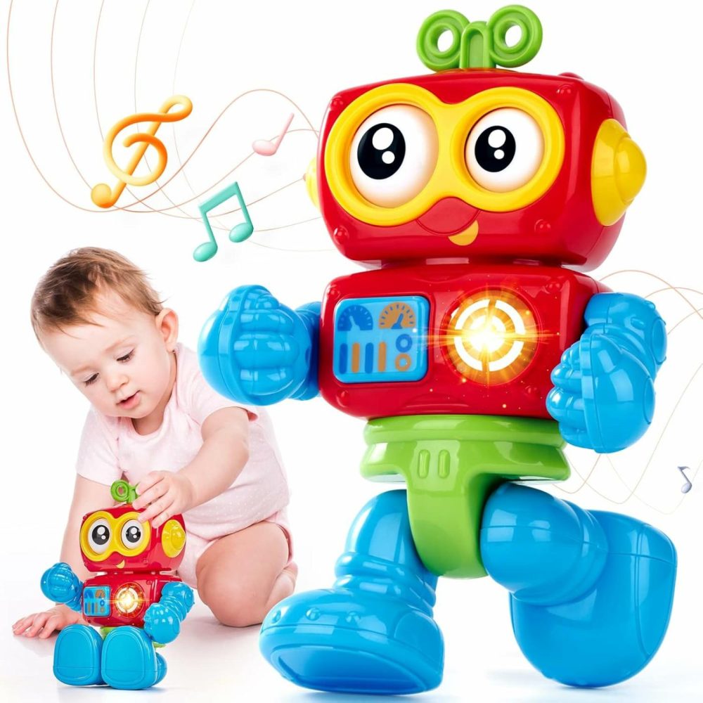 Toys For 1 Year Old Boy Toys Birthday Gfit – Musical Light Up Poseable Activity Robot Baby Toys 12-18 Months  One Year Old Interactive Motor Skill Toy  |  Electronic Early Development Toys All Toys Electronic Early Development Toys