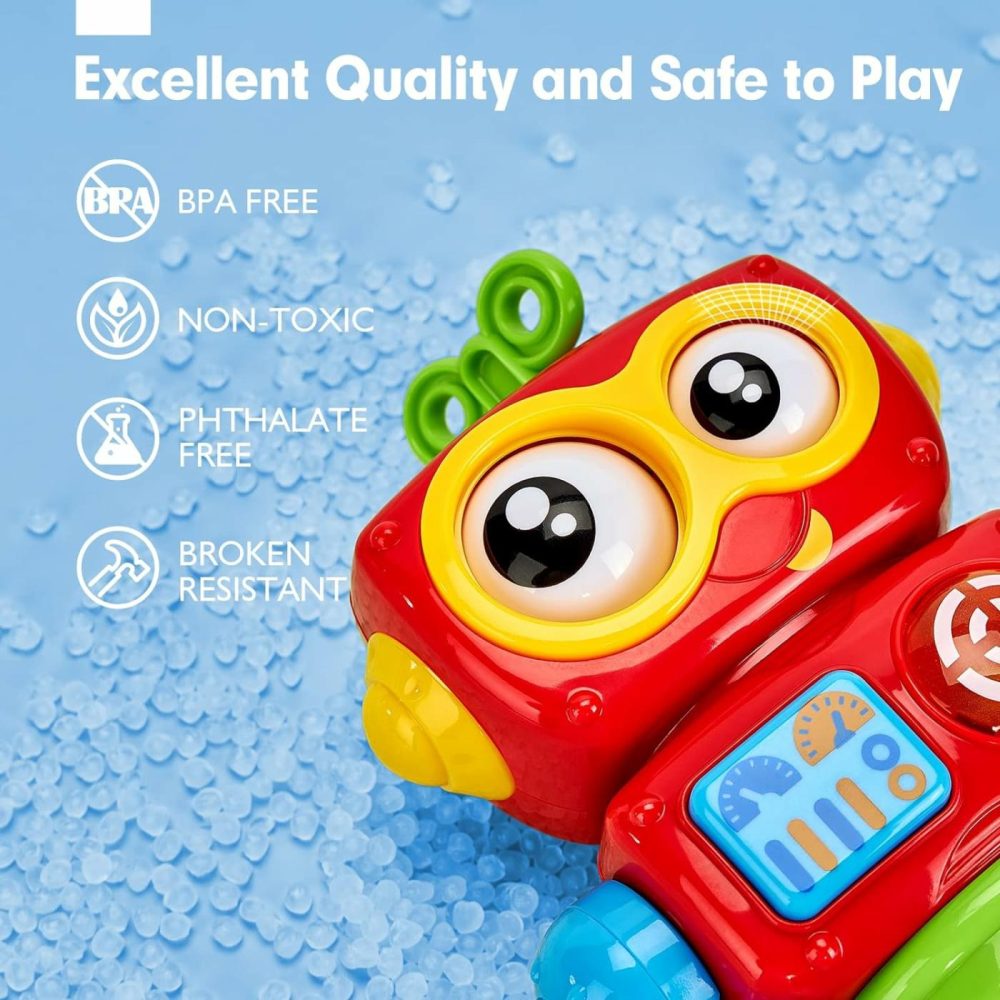 Toys For 1 Year Old Boy Toys Birthday Gfit – Musical Light Up Poseable Activity Robot Baby Toys 12-18 Months  One Year Old Interactive Motor Skill Toy  |  Electronic Early Development Toys All Toys Electronic Early Development Toys