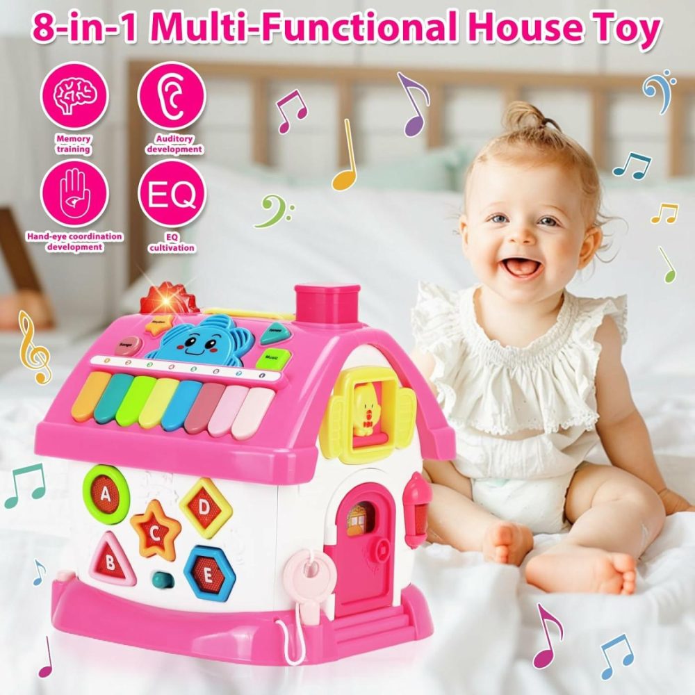 Toys For 1 Year Old Girl Gifts: Baby Musical Toys 6-12 12-18 Months 8-In-1 Multi-Functional House – Montessori Educational Toys For Toddlers 1-3 – First Christmas 1St Birthday Gifts  |  Musical Toys All Toys