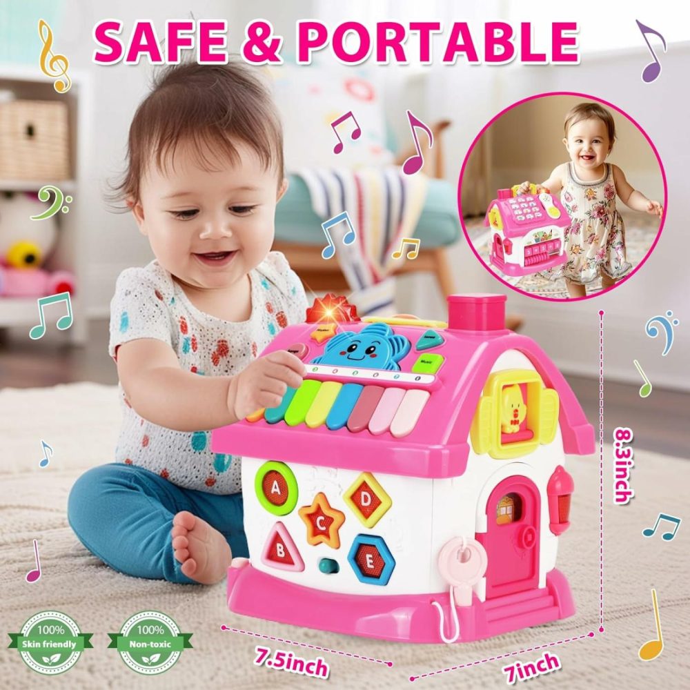 Toys For 1 Year Old Girl Gifts: Baby Musical Toys 6-12 12-18 Months 8-In-1 Multi-Functional House – Montessori Educational Toys For Toddlers 1-3 – First Christmas 1St Birthday Gifts  |  Musical Toys All Toys