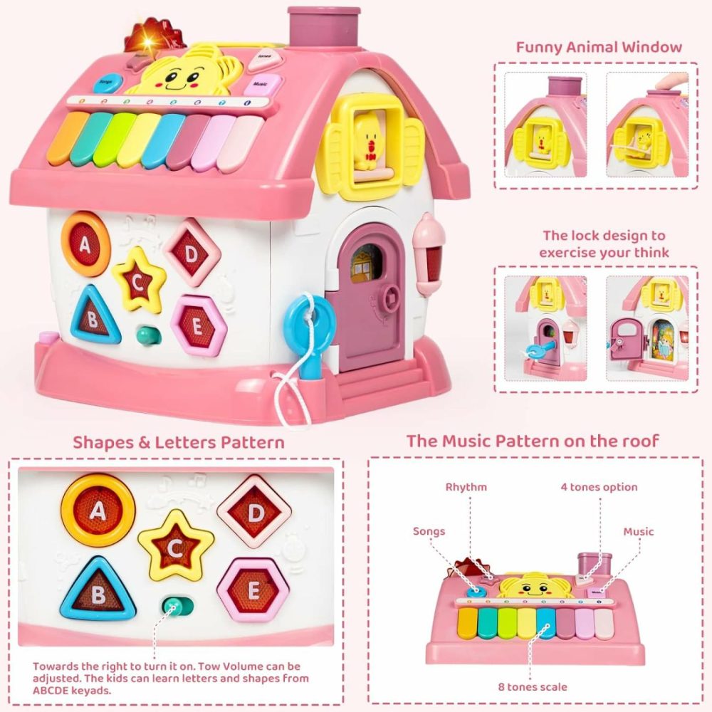 Toys For 1+ Year Old Girl Gifts  First Birthday Gifts For Girls  8-In-1 Montessori Toddler Toys House With Learning And Playing  Christmas And Birthday Gifts For Kids Aged 1-2  |  Musical Toys All Toys