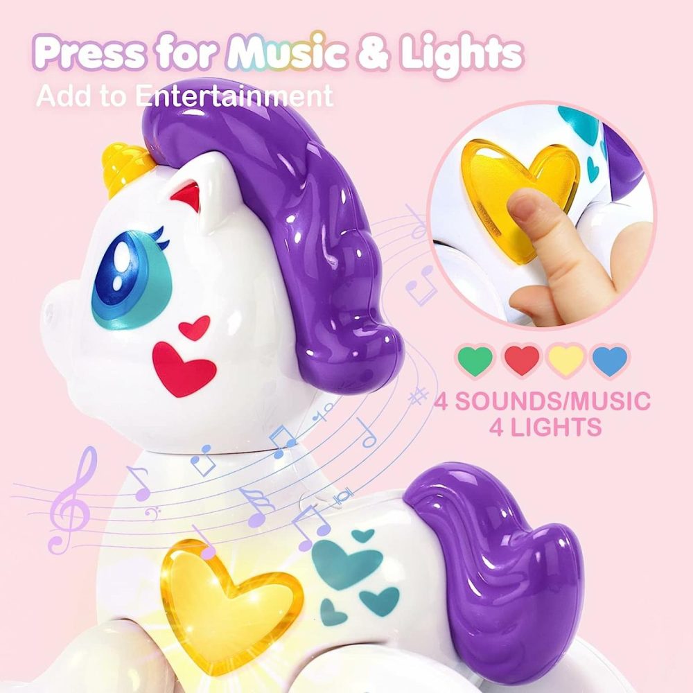 Toys For 1 Year Old Girl Toddler Girl Toys Unicorn Musical Light Up Baby Girls  Interactive Travel One Year Old Girl Christmas Stocking Stuffers  |  Musical Toys All Toys