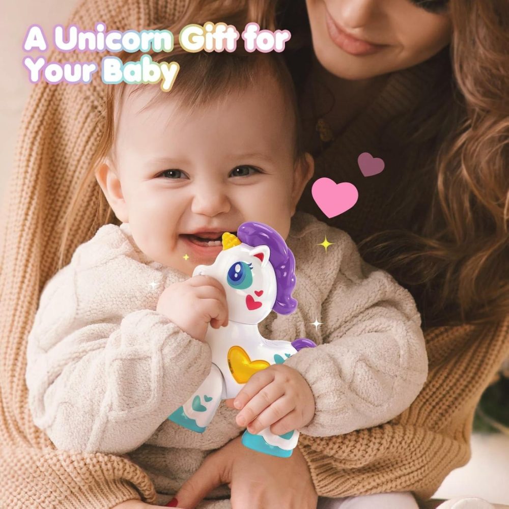 Toys For 1 Year Old Girl Toddler Girl Toys Unicorn Musical Light Up Baby Girls  Interactive Travel One Year Old Girl Christmas Stocking Stuffers  |  Musical Toys All Toys