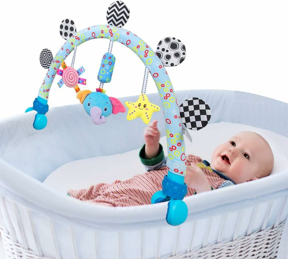 Travel Arch Bassinet Toys For Infant & Toddlers  Baby Stroller Toy Crib Accessory & Pram Activity Bar Toy For Indoor And Outdoor (Elephant)  |  Car Seat & Stroller Toys All Toys Car Seat & Stroller Toys