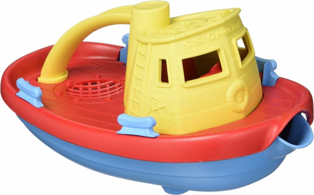 Tugboat  Assorted Cb – Pretend Play  Motor Skills  Kids Bath Toy Floating Pouring Vehicle. No Bpa  Phthalates  Pvc. Dishwasher Safe  Recycled Plastic  Made In Usa.  |  Bath Toys All Toys Bath Toys