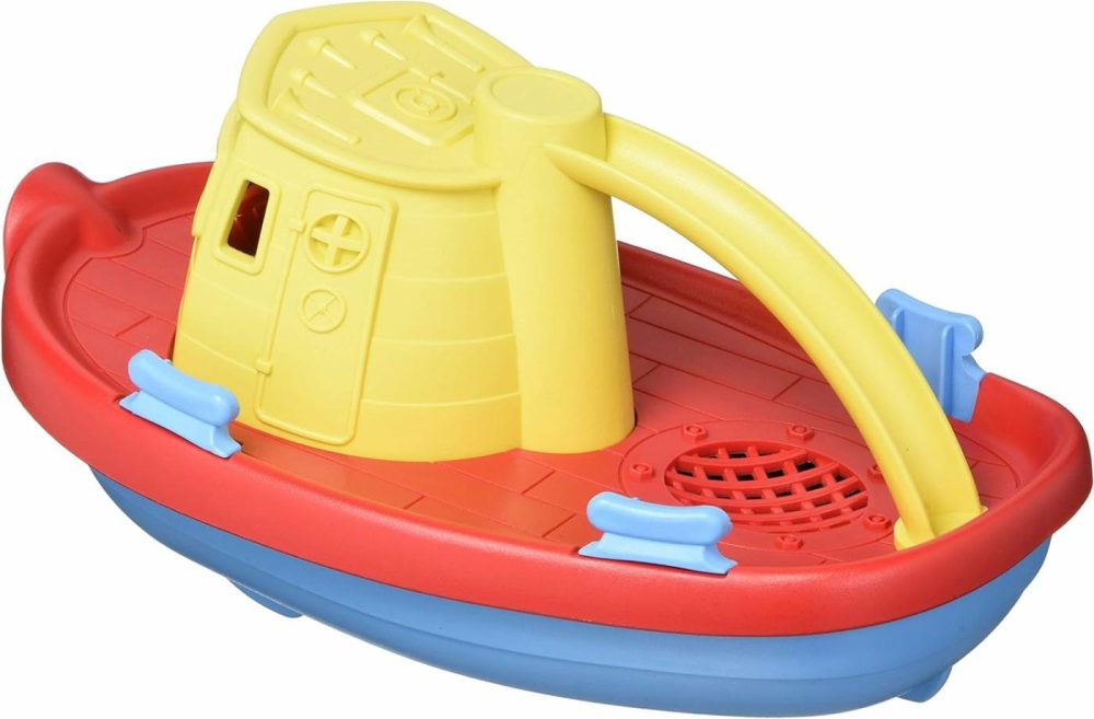 Tugboat  Assorted Cb – Pretend Play  Motor Skills  Kids Bath Toy Floating Pouring Vehicle. No Bpa  Phthalates  Pvc. Dishwasher Safe  Recycled Plastic  Made In Usa.  |  Bath Toys All Toys Bath Toys