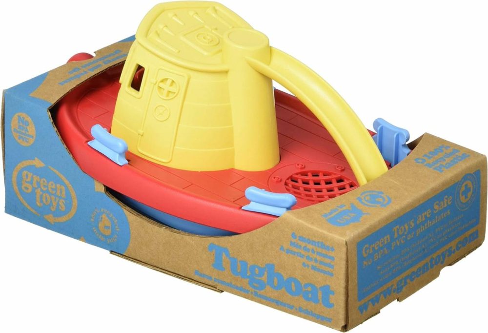 Tugboat  Assorted Cb – Pretend Play  Motor Skills  Kids Bath Toy Floating Pouring Vehicle. No Bpa  Phthalates  Pvc. Dishwasher Safe  Recycled Plastic  Made In Usa.  |  Bath Toys All Toys Bath Toys