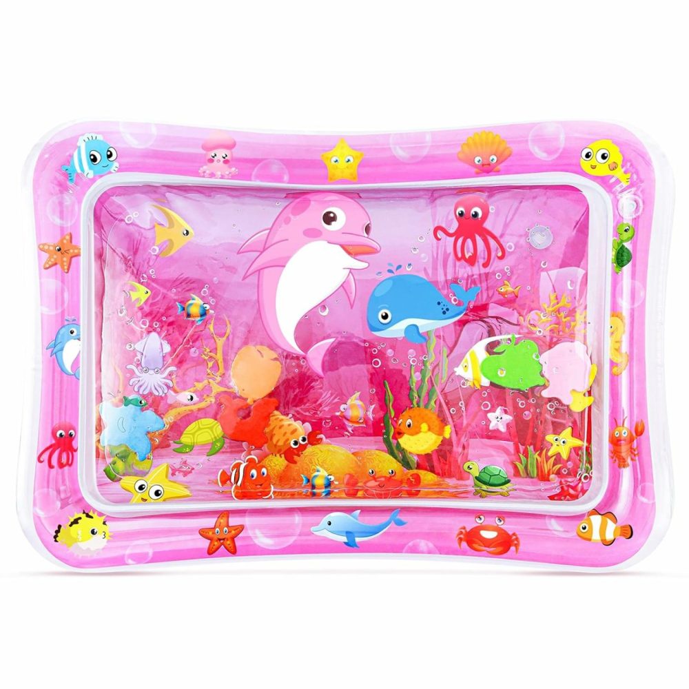 Tummy Time Water Mat For Girl  Baby Girl Toys For 0  3  6  9  12 Months  Baby Girl Gifts  Develop Sensory Toys Kids’ Indoor Climbers & Play Structures  |  Indoor Climbers & Play Structures All Toys Indoor Climbers & Play Structures