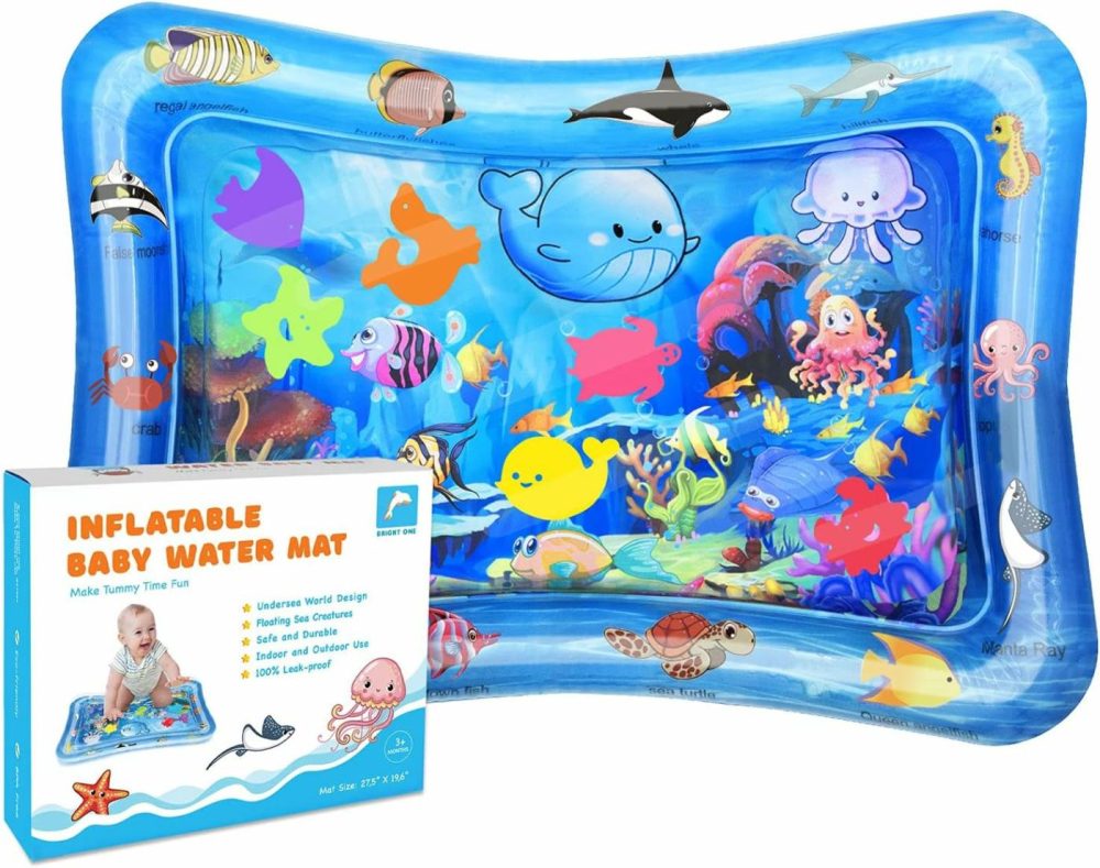 Tummy Time Water Play Mat – Activity Play Mat For Infants 3 6 9 Months – Sensory Baby Toy Gift For Girls And Boys  |  Indoor Climbers & Play Structures All Toys Indoor Climbers & Play Structures