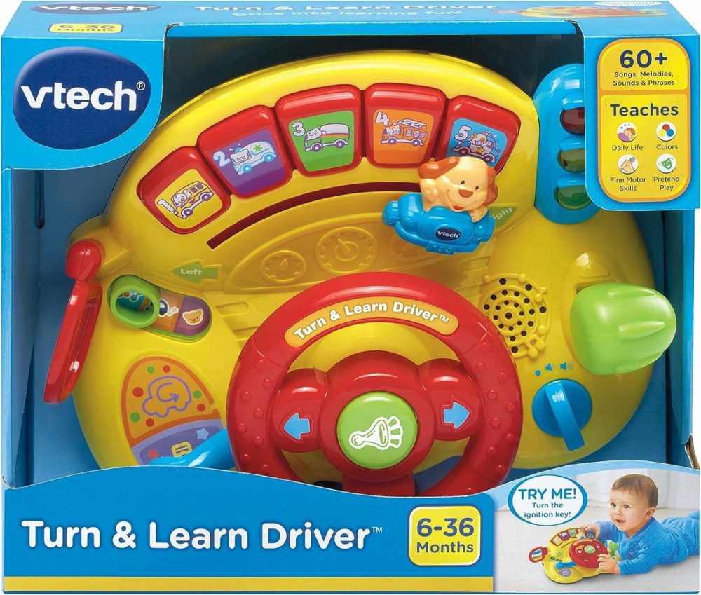 Turn And Learn Driver  Yellow  |  Musical Toys All Toys Yellow