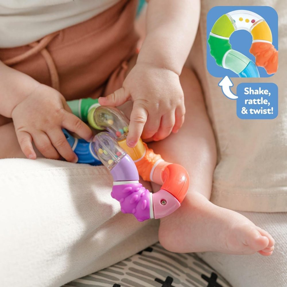 Twista Teether Toy For Babies – Multicolor Rattle Teething – Bpa-Free Toy For Baby Teething Relief – 6+ Months  |  Teethers All Toys Multicolor