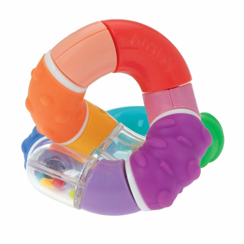 Twista Teether Toy For Babies – Multicolor Rattle Teething – Bpa-Free Toy For Baby Teething Relief – 6+ Months  |  Teethers All Toys Multicolor