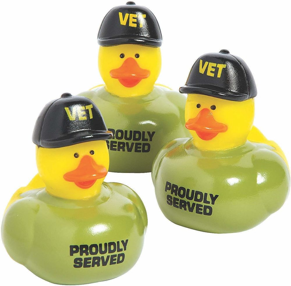 Veteran Rubber Duckies – Toys – 12 Pieces  |  Bath Toys All Toys Bath Toys