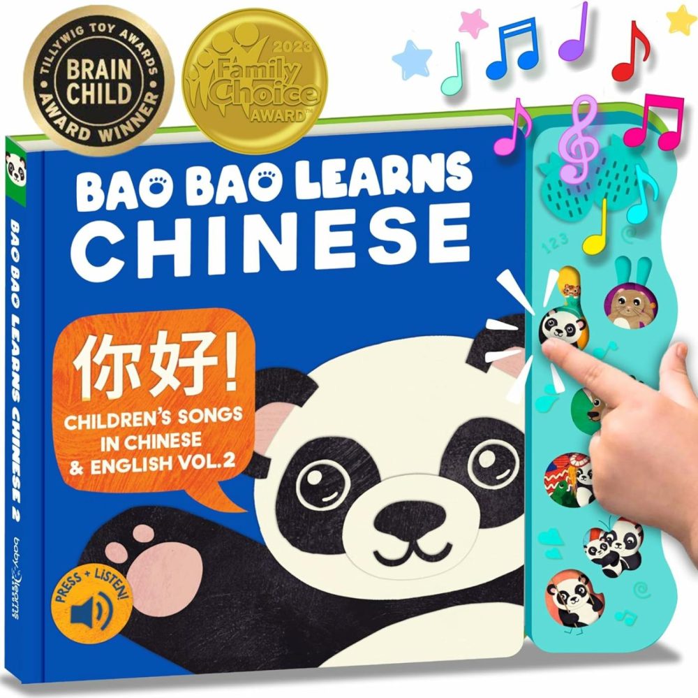 Vol. 2  Chinese Books For Kids  Chinese New Year Gifts  Chinese Baby Book  Mandarin Chinese Board Books For Children  Chinese Learning Book  Bilingual Book & Musical Toys  |  Musical Toys All Toys