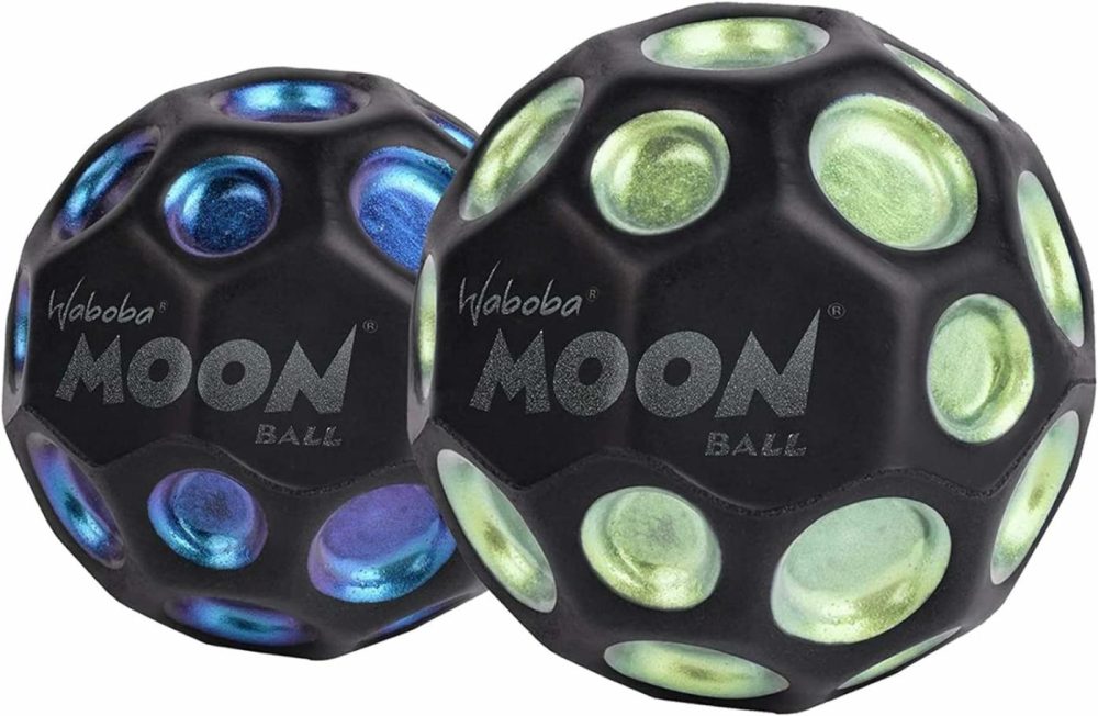 Waboba Moon 2 Pack Bundle | Waboba Bounce Balls Dark Side Of The Moon | Bouncing Balls  |  Balls All Toys Balls