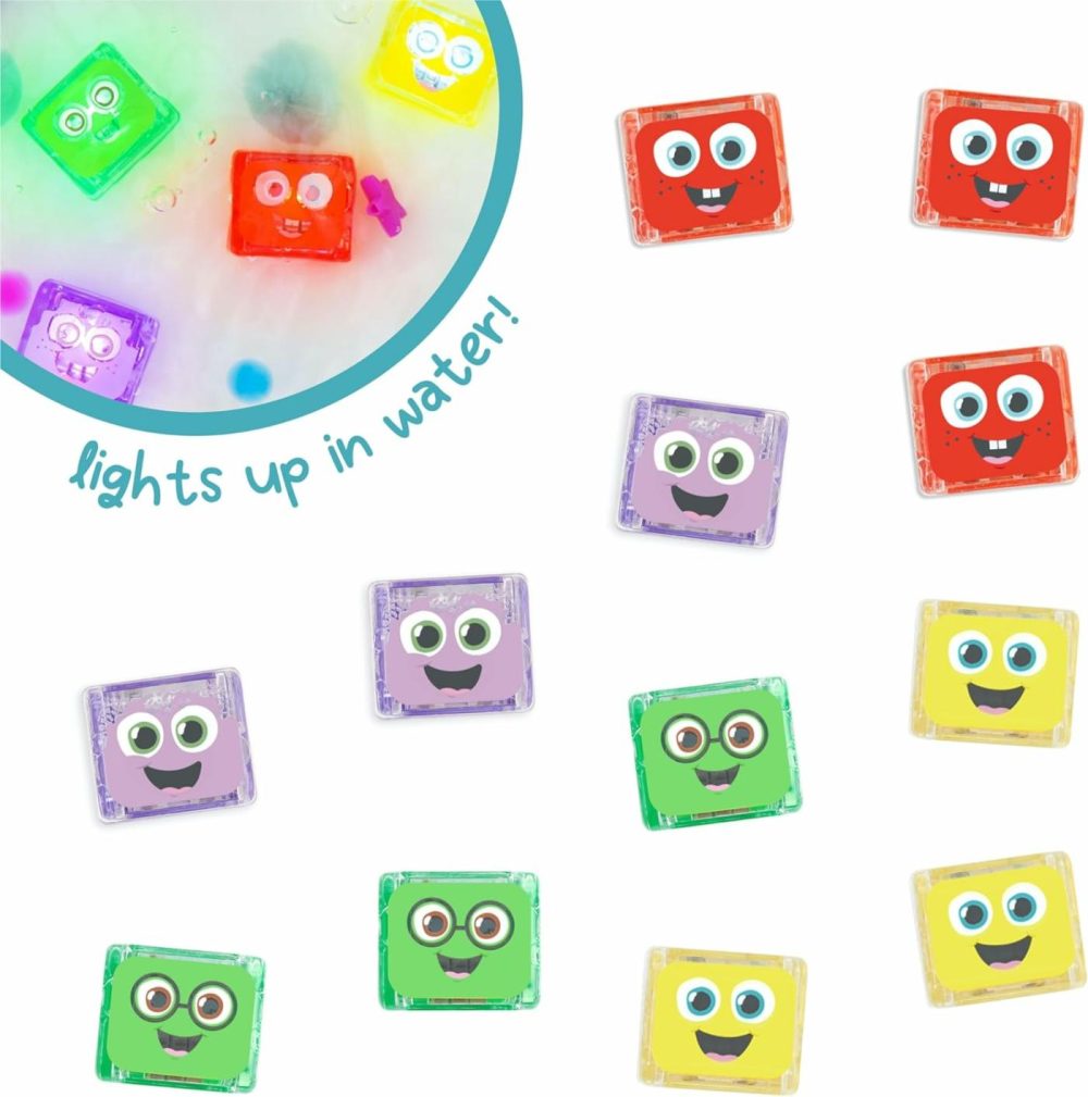 Water-Activated Light-Up Cubes For Sensory Play – 12 Pack  |  Bath Toys All Toys Bath Toys