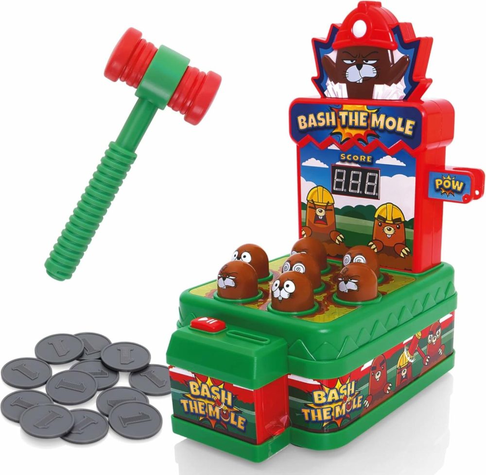 Whack Game With Hammer – A Mole Bashing Game For Kids – Electronic Kids Games – Toys For 3-6 Year Old Boys & Girls – Classic Arcade Game – Toddler Games Ages 3-5 – Free Batteries Included  |  Hammering & Pounding Toys All Toys Hammering & Pounding Toys