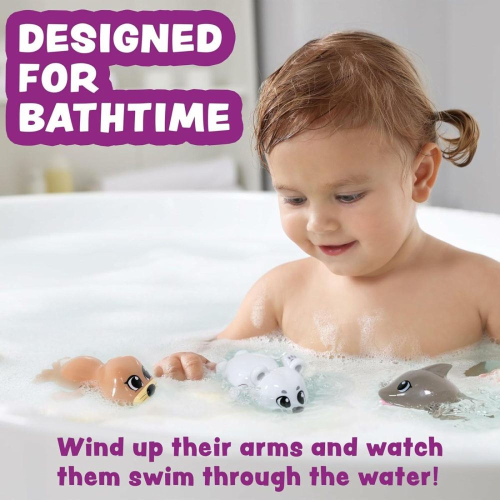 Wind Up Swimming Baby & Toddler Bath Toys  Arctic 3 Pack | Wind Arms & Watch Them Swim! | Interactive Baby Bath Toys | Ideal Bathtub Toys  Baby & Toddler Pool Toys Or Water Table Toys  |  Bath Toys All Toys Bath Toys