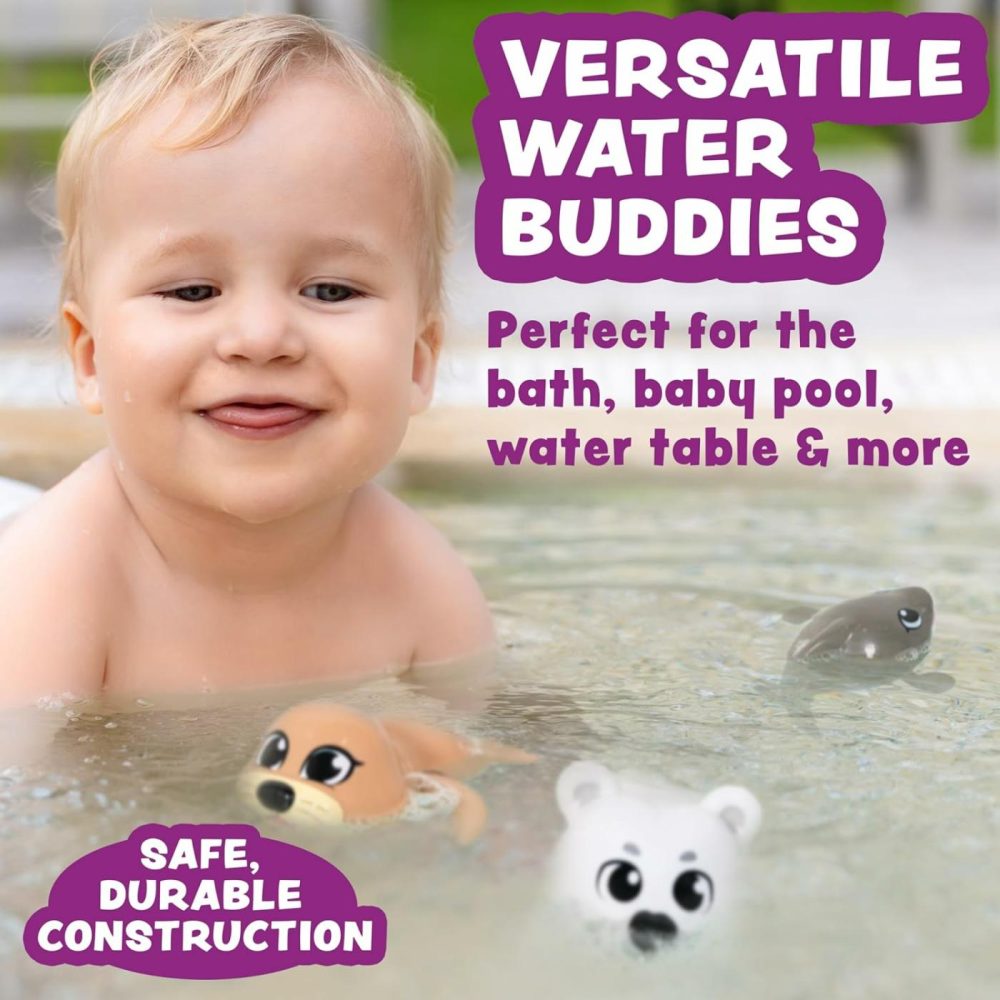 Wind Up Swimming Baby & Toddler Bath Toys  Arctic 3 Pack | Wind Arms & Watch Them Swim! | Interactive Baby Bath Toys | Ideal Bathtub Toys  Baby & Toddler Pool Toys Or Water Table Toys  |  Bath Toys All Toys Bath Toys