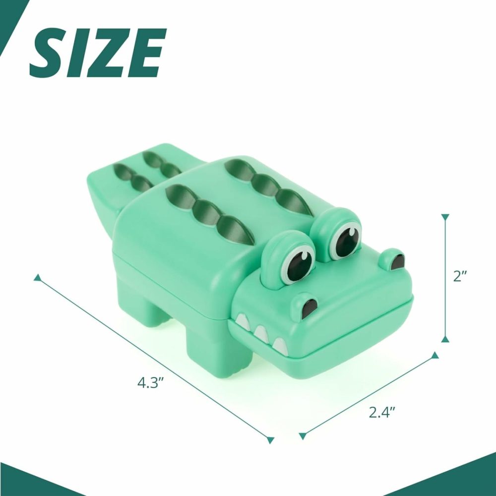 Wind-Up Swimming Crocodile Bath Toy  No Battery Mold-Free Anti-Rust Interactive Montessori Toy For Kids  |  Bath Toys All Toys Bath Toys