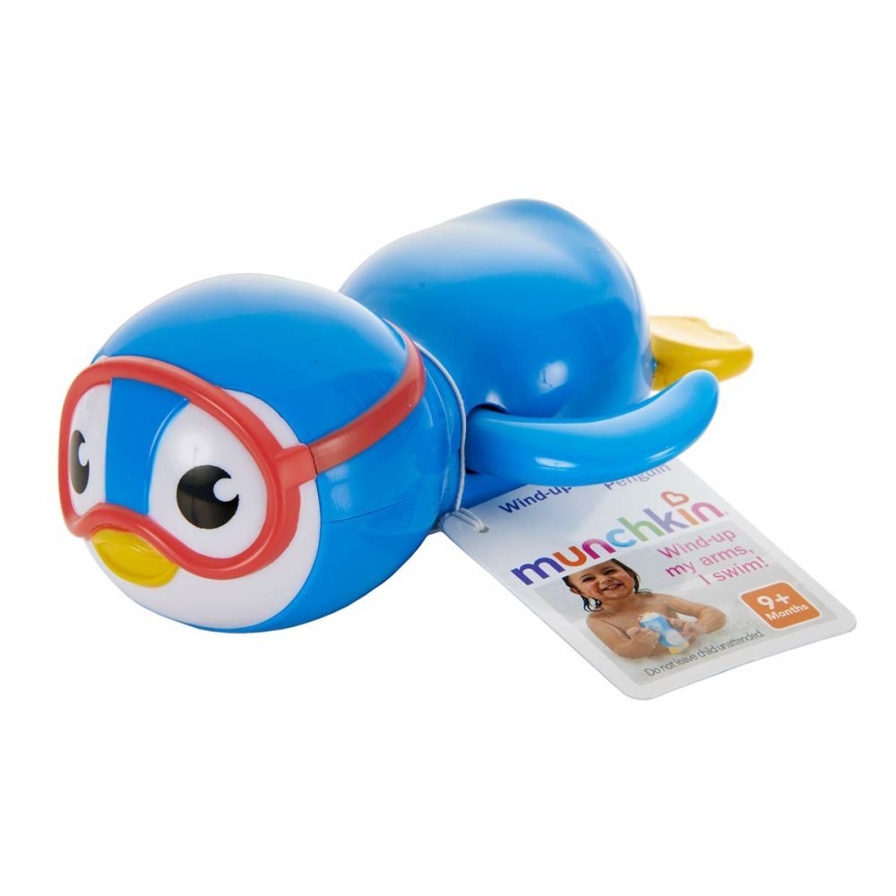 Wind Up Swimming Penguin Baby And Toddler Bath Toy  Blue  |  Bath Toys All Toys Bath Toys