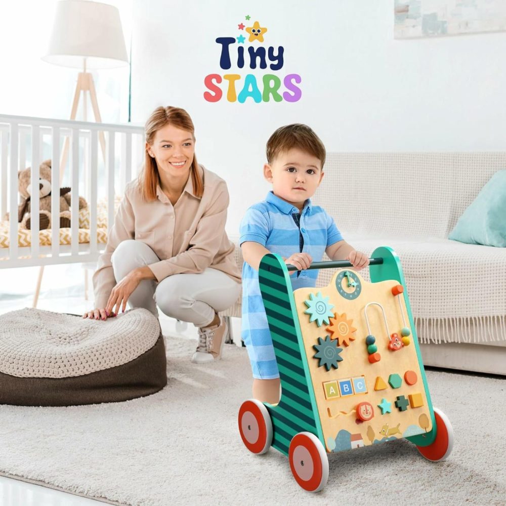 Wooden Baby Push Walker  Toddler Push Walker  Baby Activity Center  Walking Toys For 1 Year Old  Push And Pull Learning Activity Walker  Baby Push Toy For Girls & Boys  Wooden Walkers.  |  Push & Pull Toys All Toys Push & Pull Toys