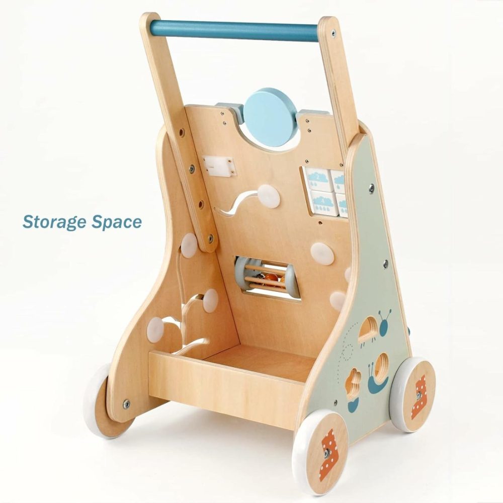 Wooden Baby Walker  Toddler Push Walker Activity Center Toys With Shape Sorter Gift For Boys Girls 1 2 3 Year Old  |  Push & Pull Toys All Toys Push & Pull Toys