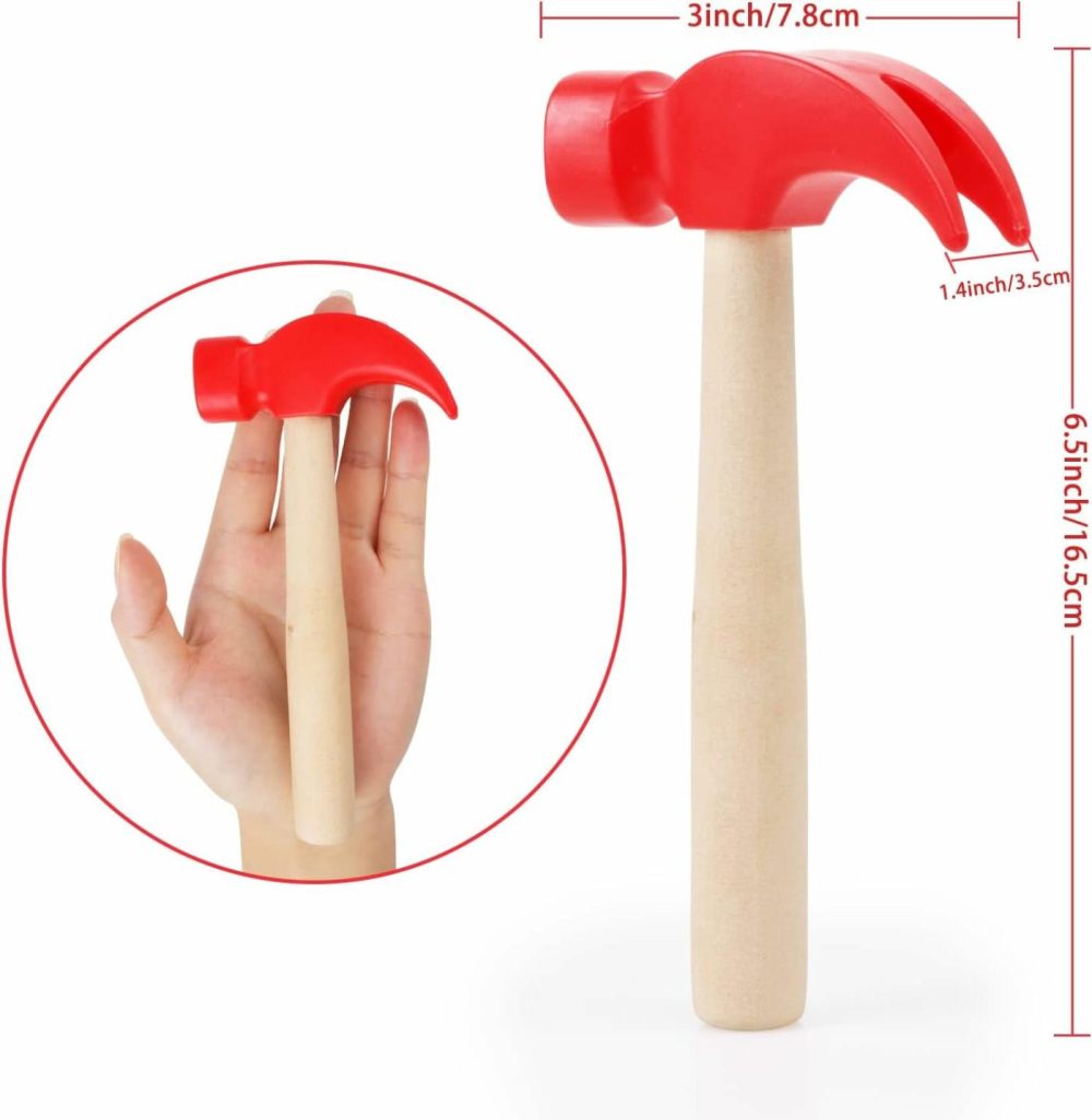 Wooden Hammer Toys Simulation Hammers Maintenance Tools Educational Toys For Kids Birthday Party Games Supplies  |  Hammering & Pounding Toys All Toys Hammering & Pounding Toys