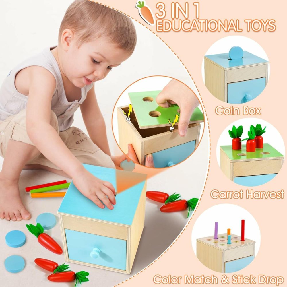 Wooden Montessori Toys For 1+ Year Old  9 In 1 Learning Educational Toys For Toddler With Educational Box  Xylophone  Pound Bench  Shape Puzzle And More  Baby Toy Gift For 12-18 Months  |  Sorting & Stacking Toys All Toys Sorting & Stacking Toys