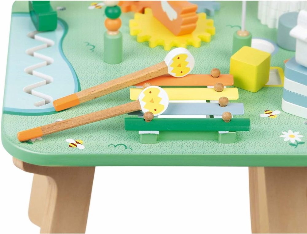 Wooden Pretty Meadow Activity Table – 21.1″ Tall – Ages 12 Months+ – J05327  |  Tables All Toys Tables