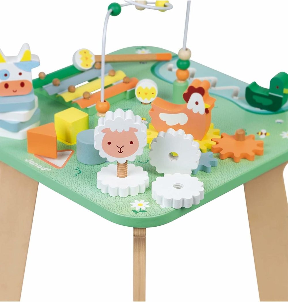 Wooden Pretty Meadow Activity Table – 21.1″ Tall – Ages 12 Months+ – J05327  |  Tables All Toys Tables