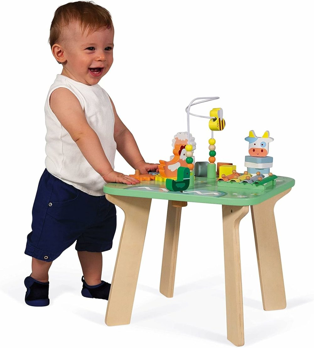 Wooden Pretty Meadow Activity Table – 21.1″ Tall – Ages 12 Months+ – J05327  |  Tables All Toys Tables