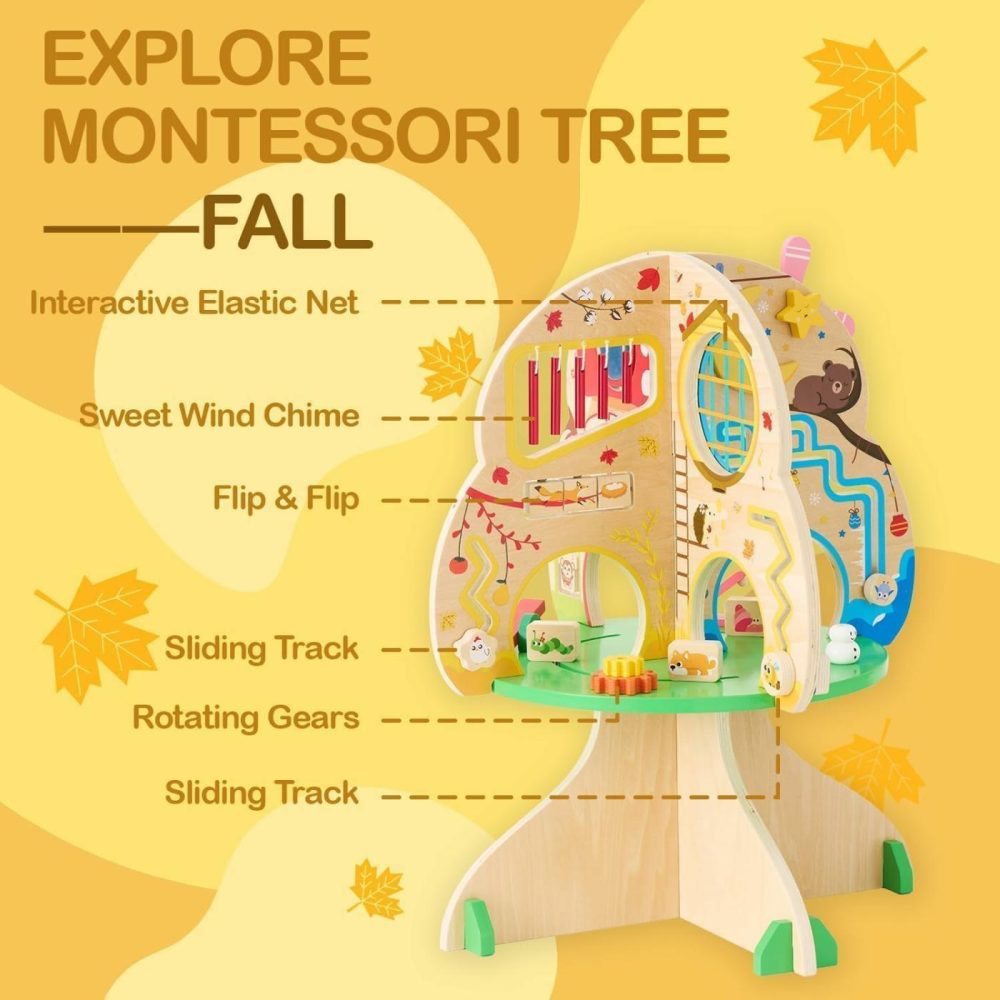 Wooden Tree Acticity Center  Activity Center For Baby  Sensory Table For Toddlers 1-3  Activity Cube  Activity Table  Daycare Furniture  Daycare Essentials  Montrssori Busy Board  |  Activity Cubes Activity Cubes Activity Cubes