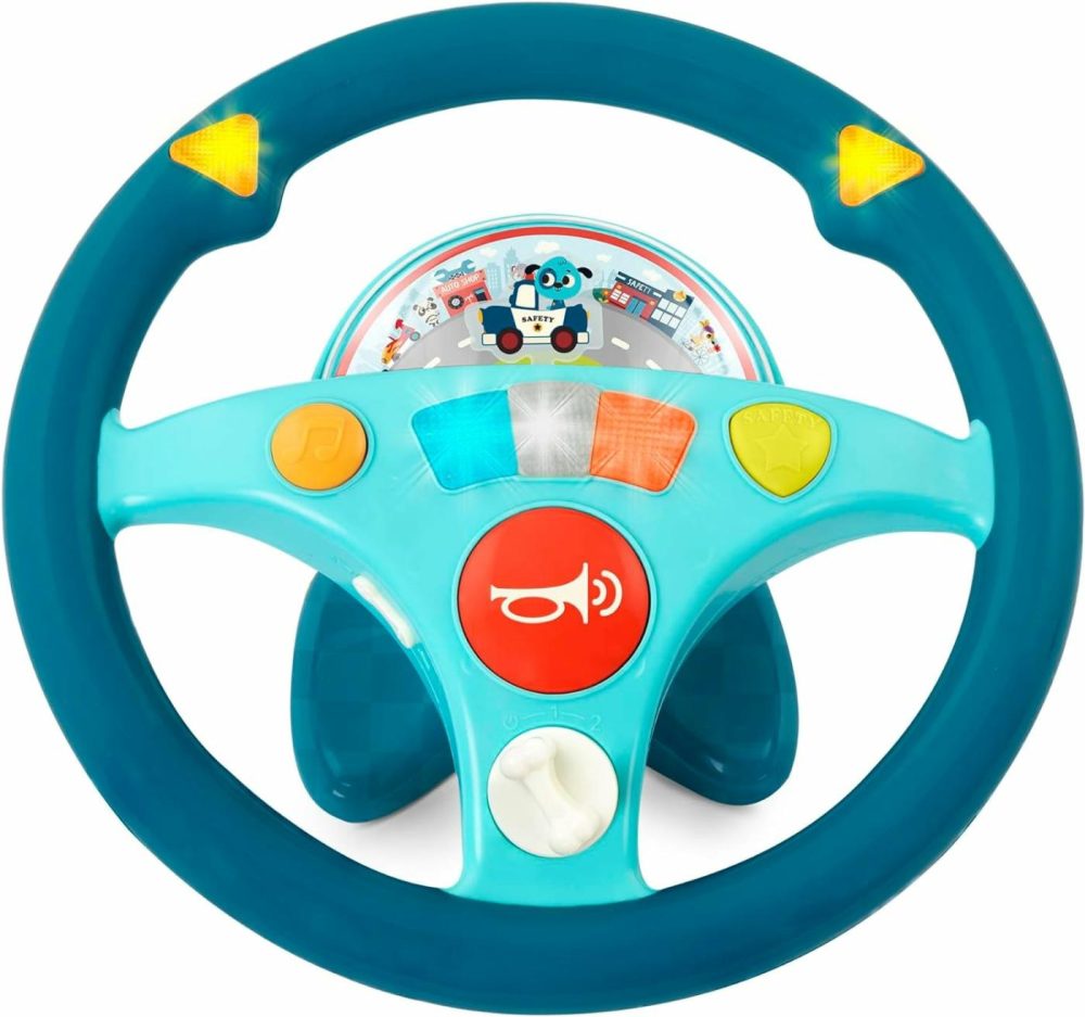 Woofer’s Musical Driving Wheel- Pretend Play Steering Wheel – Musical Driving Wheel – Music  Sounds & Lights – Steering Wheel For Toddlers  Kids – 2 Years +  |  Musical Toys All Toys