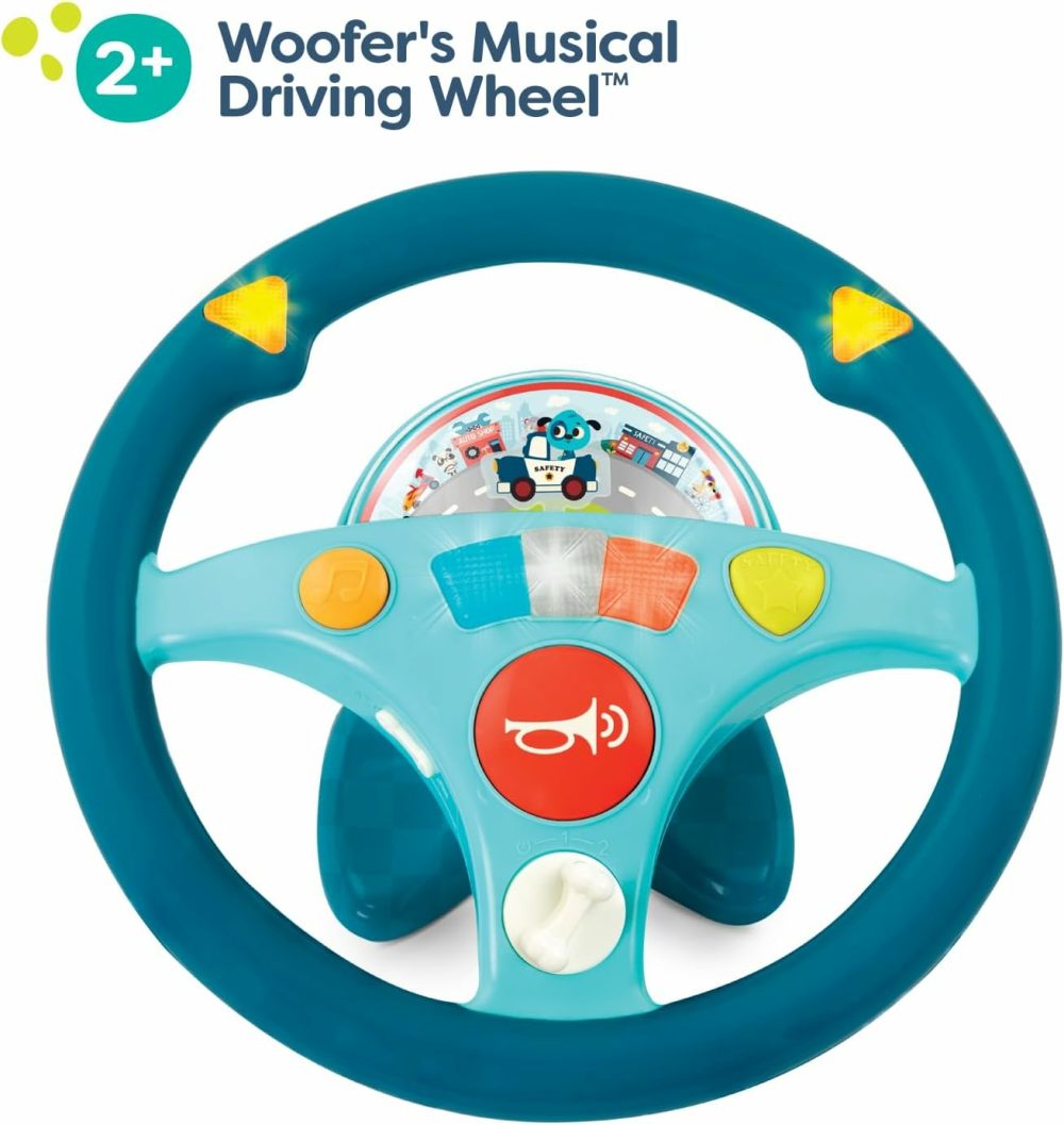 Woofer’s Musical Driving Wheel- Pretend Play Steering Wheel – Musical Driving Wheel – Music  Sounds & Lights – Steering Wheel For Toddlers  Kids – 2 Years +  |  Musical Toys All Toys