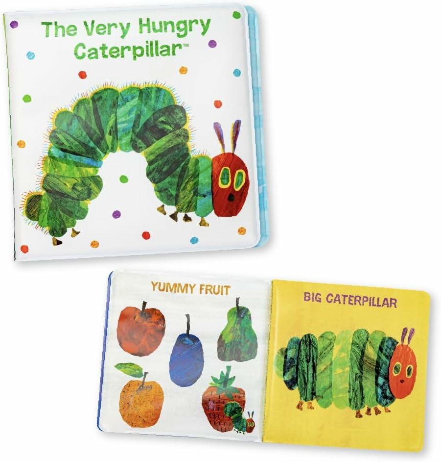 World Of Eric Carle The Very Hungry Caterpillar 6 Inch Vinyl Bath Book Bath Tub Toy Perfect For Water Play And Learning For Ages 0+  |  Bath Toys All Toys Bath Toys