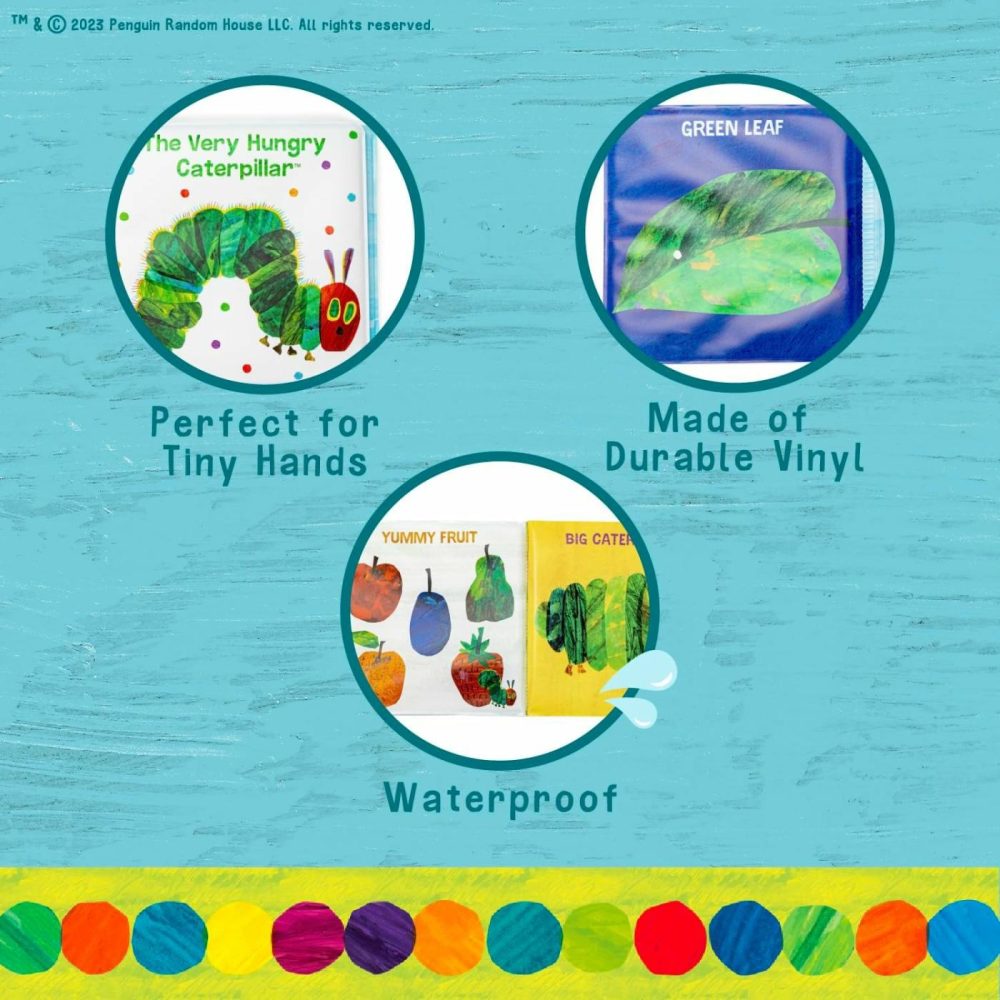 World Of Eric Carle The Very Hungry Caterpillar 6 Inch Vinyl Bath Book Bath Tub Toy Perfect For Water Play And Learning For Ages 0+  |  Bath Toys All Toys Bath Toys