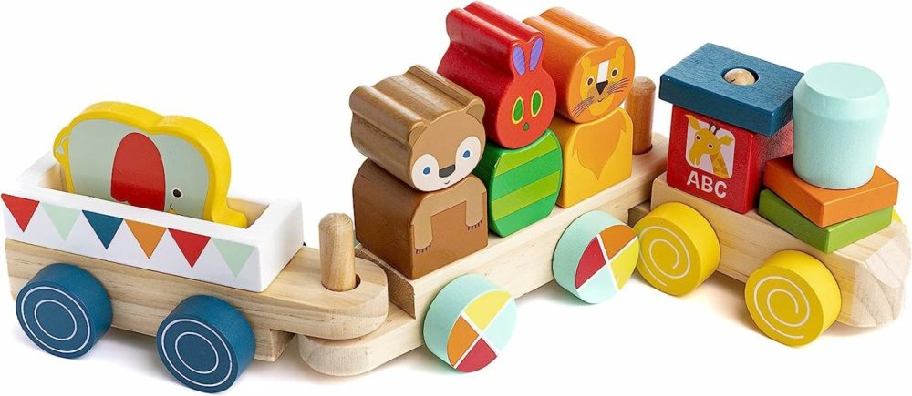 World Of Eric Carle The Very Hungry Caterpillar Wooden Train Set  15 Pieces  |  Sorting & Stacking Toys All Toys Sorting & Stacking Toys