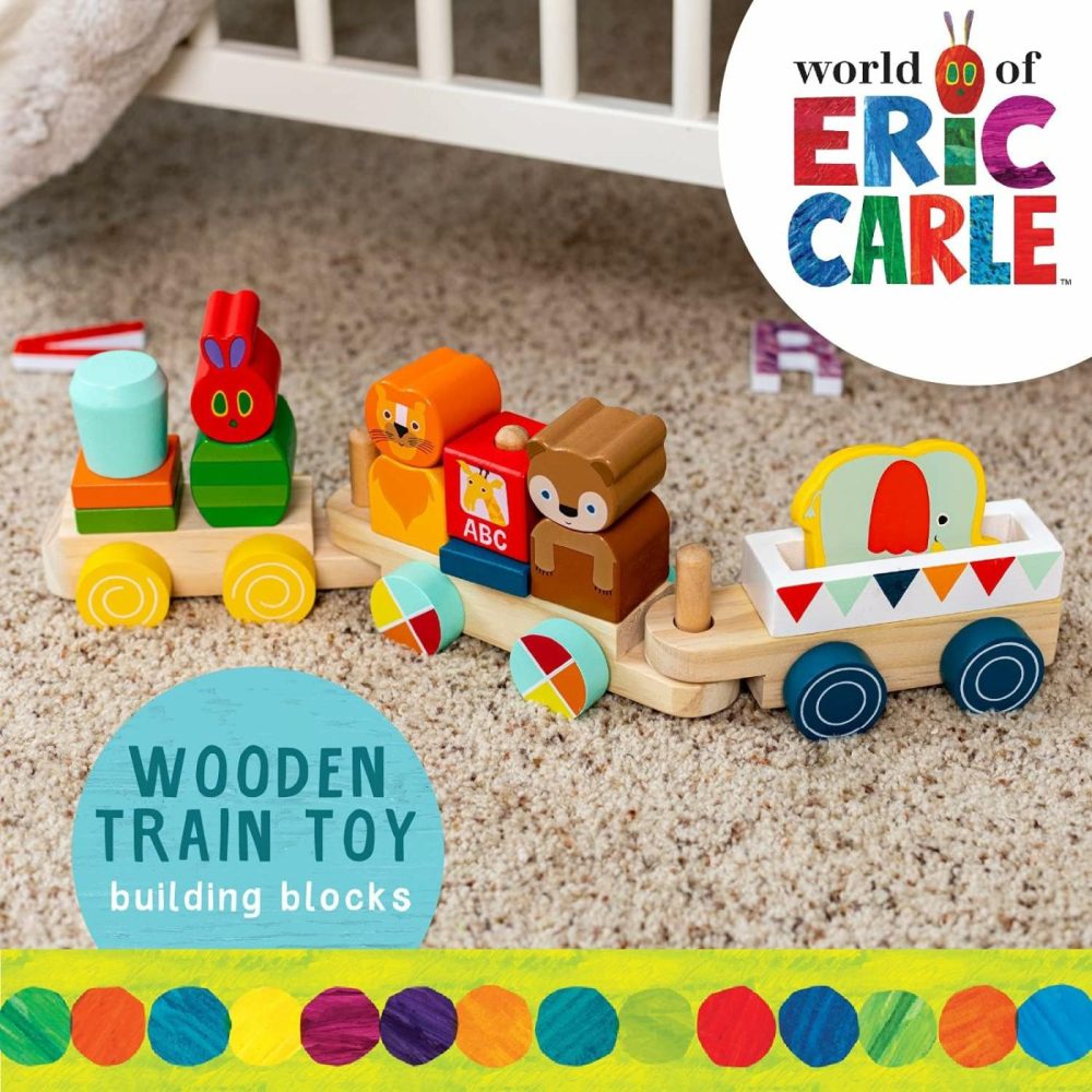 World Of Eric Carle The Very Hungry Caterpillar Wooden Train Set  15 Pieces  |  Sorting & Stacking Toys All Toys Sorting & Stacking Toys