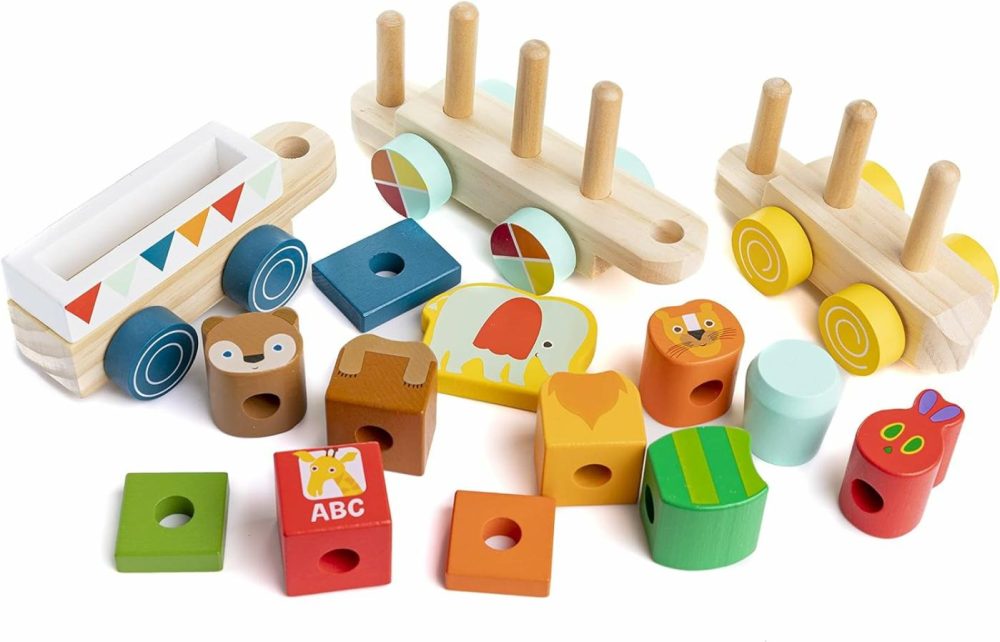 World Of Eric Carle The Very Hungry Caterpillar Wooden Train Set  15 Pieces  |  Sorting & Stacking Toys All Toys Sorting & Stacking Toys