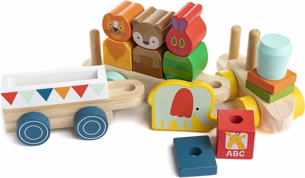 World Of Eric Carle The Very Hungry Caterpillar Wooden Train Set  15 Pieces  |  Sorting & Stacking Toys All Toys Sorting & Stacking Toys