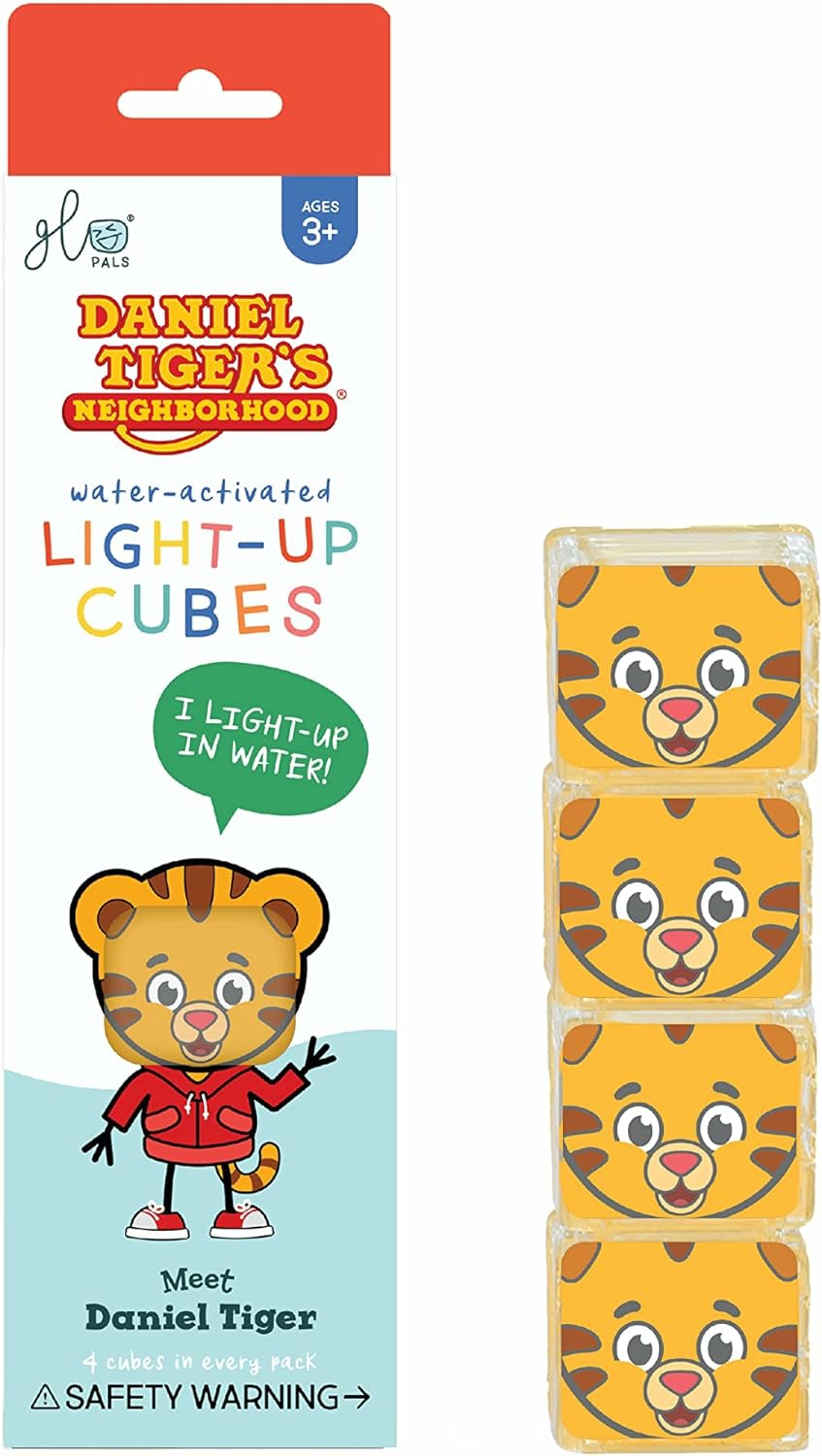 X Daniel Tiger’s Neighborhood Water-Activated Light-Up Cubes For Sensory Play  |  Puzzle Accessories All Toys Puzzle Accessories