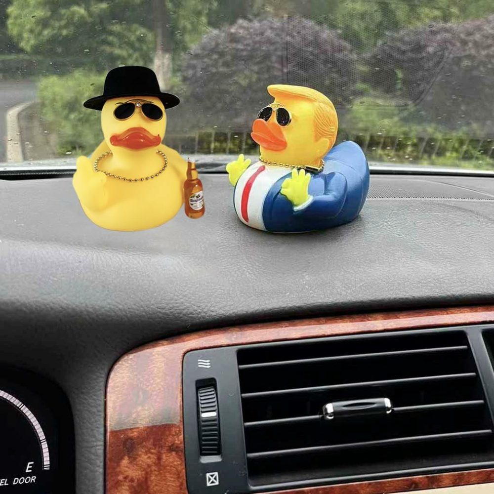 Yellow Rubber Duck Funny Office Gifts Jeep Ducks Quirky Decor Duck Rubber Ducky Funny Car Accessories Car Dashboard Decorations  |  Bath Toys All Toys Bath Toys